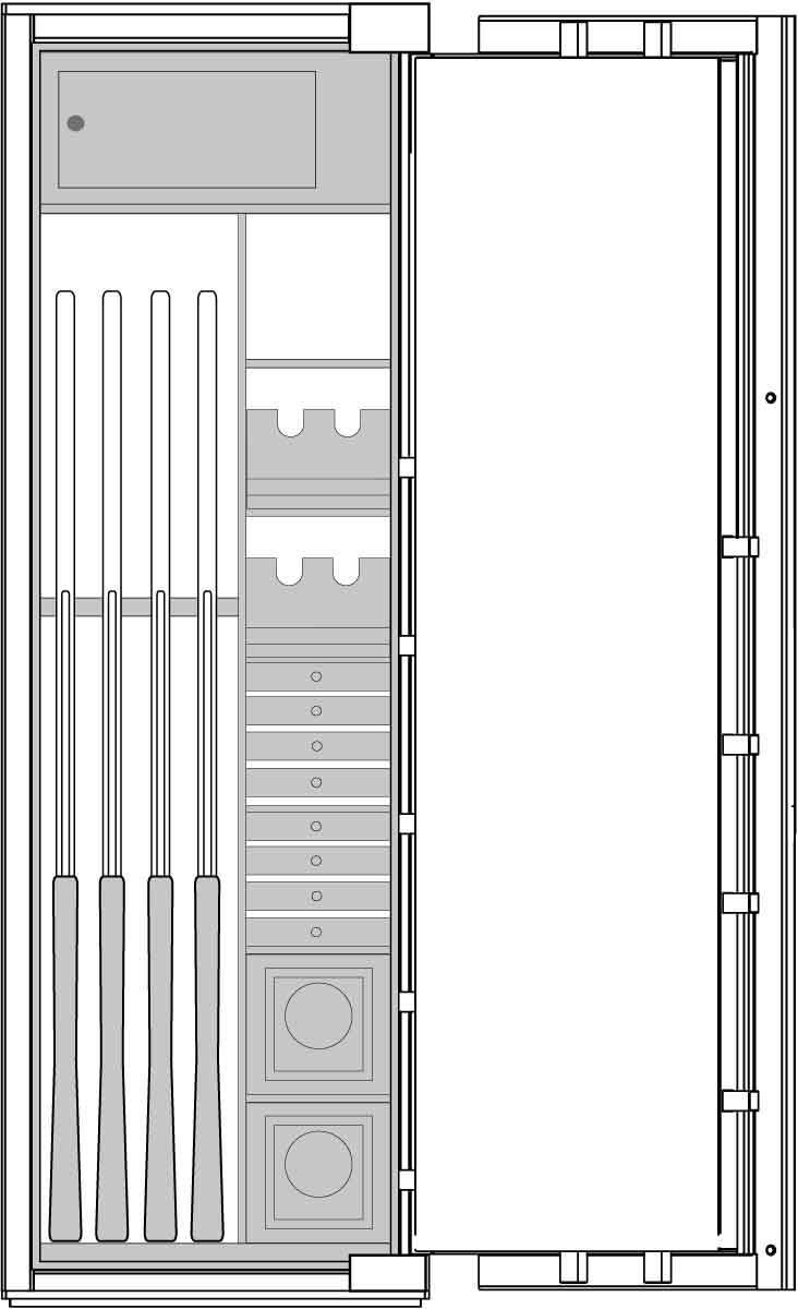 Armadio Bordogna per custodia armi BRIXIA GUN