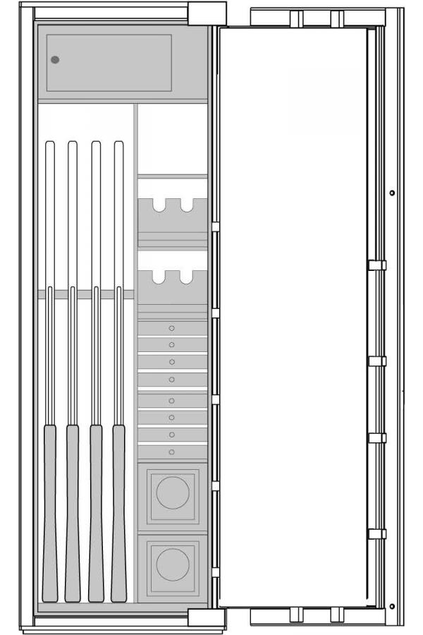Armadio Bordogna per custodia armi BRIXIA GUN