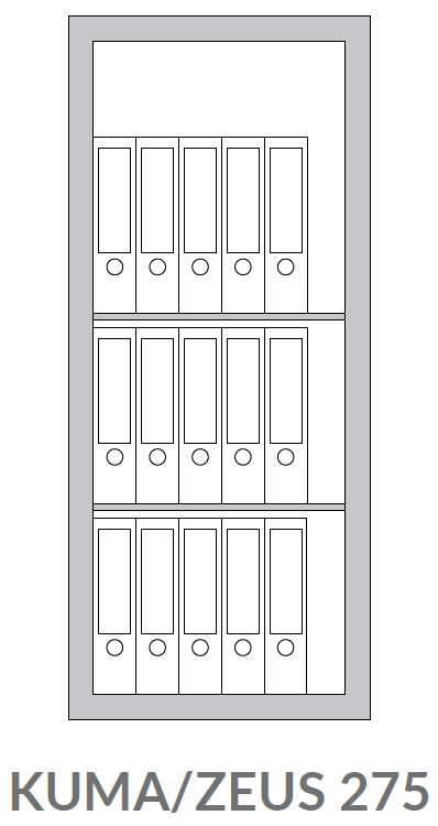 Cassaforte a mobile componibile Bordogna serie ZEUS 275/TC