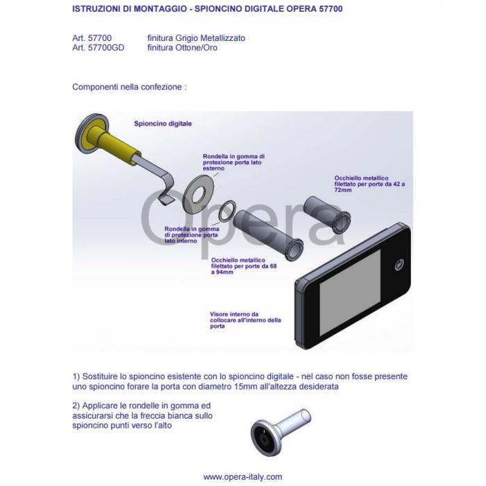 Spioncino digitale OPERA 